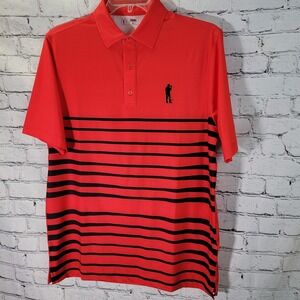 USAG Golf Polo Shirt‎ U Suck At Golf Size Large Men's Red Sports Preppy